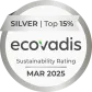 EcoVadis Silver medal, zatsit in the top 15%